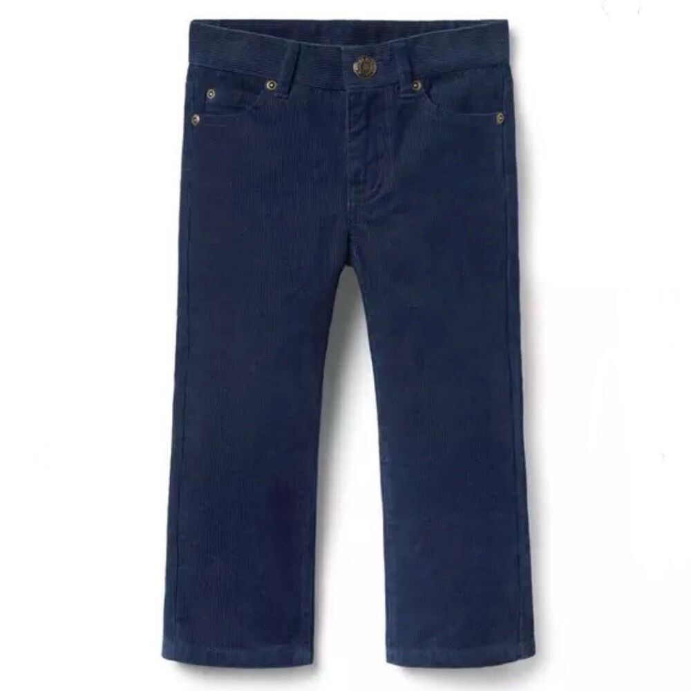 Janie & Jack, The Corduroy Pant in Connor Navy 25 Winter, Youth 7